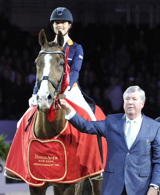 Adelinde and Galahad at 2012 World Cup ceremony