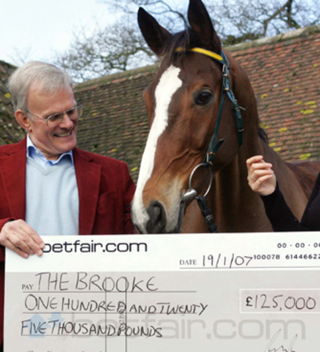 British 'Chaser Owner Presents Gift to Horse Charity promo image