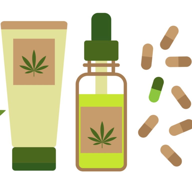 hemp-products-concept-oil-cream-and-capsules-from-cannabis-vector-vector-id1125360752-2