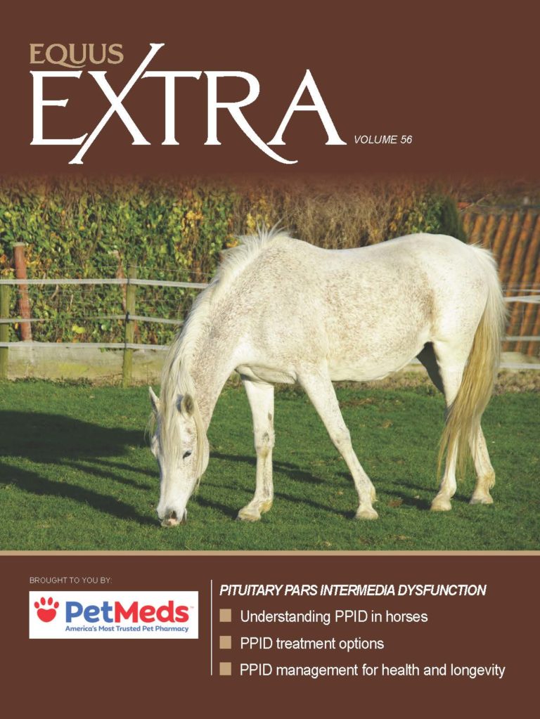 Cover of EQUUS Extra Vol. 56: Pituitary Pars Intermedia Dysfunction--Understanding PPID in horses, PPID treatment options, PPID management for health and longevity