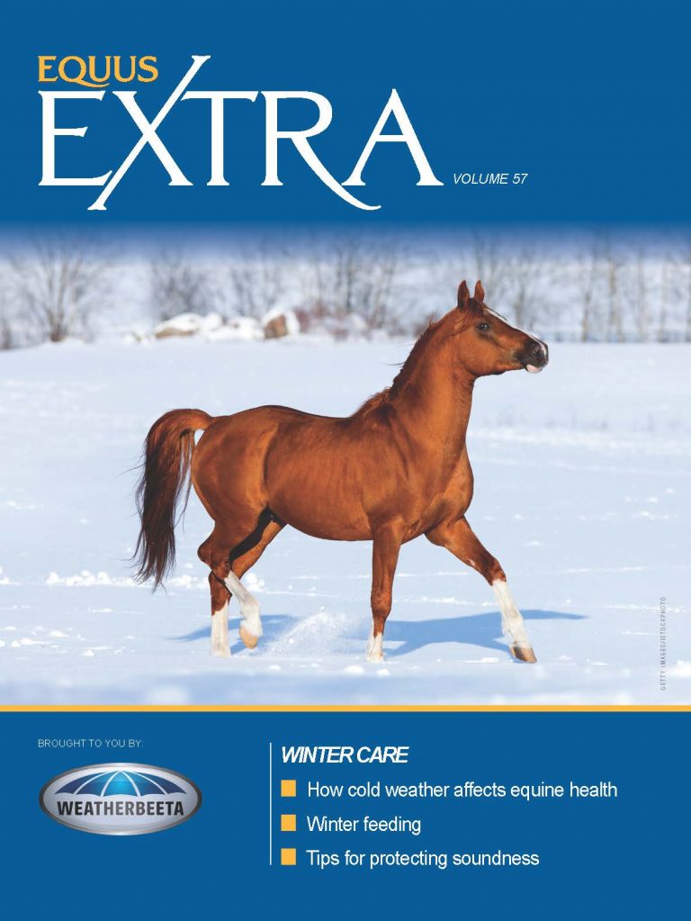 Cover of EQ Extra Vol 57: Winter Care--how cold weather affects equine health; winter feeding; tips for protecting soundness