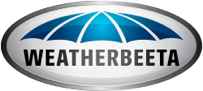 WeatherBeeta blue and white logo