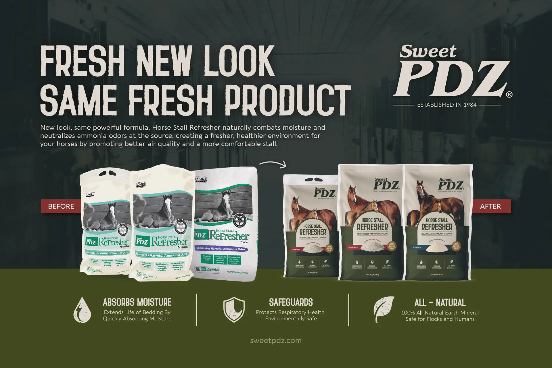 Ad for Sweet PDZ stall freshener
